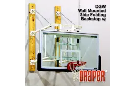 image of Side Folding Wall Mount Basketball Goals