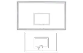 FT215 Acrylic Backboard 36inx54inx1/2in