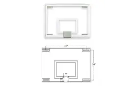 FT231 Gymnasium Glass Basketball Backboard