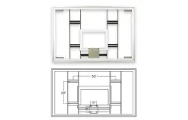 FT241 48x72x12 NCAA Approved Competition Glass Basketball Backboard